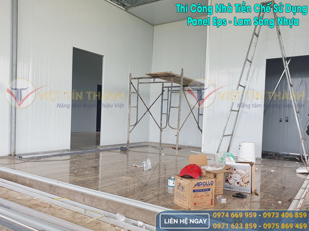 Thi công panel eps nhà tiền chế